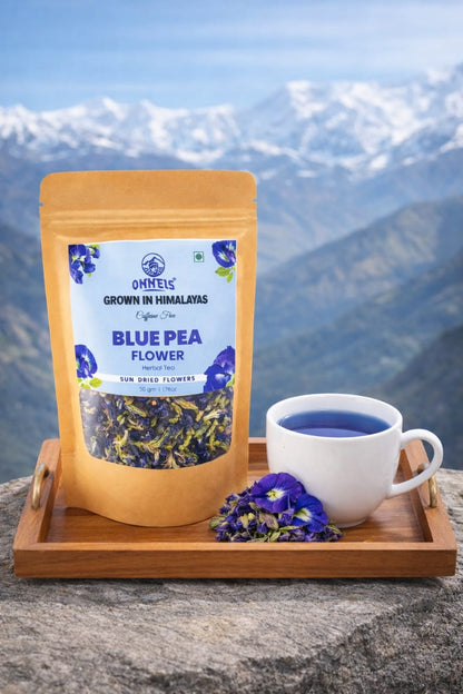 Onneis 100% Blue Pea Flower Tea 50g | Pure Butterfly Pea Herbal Tea